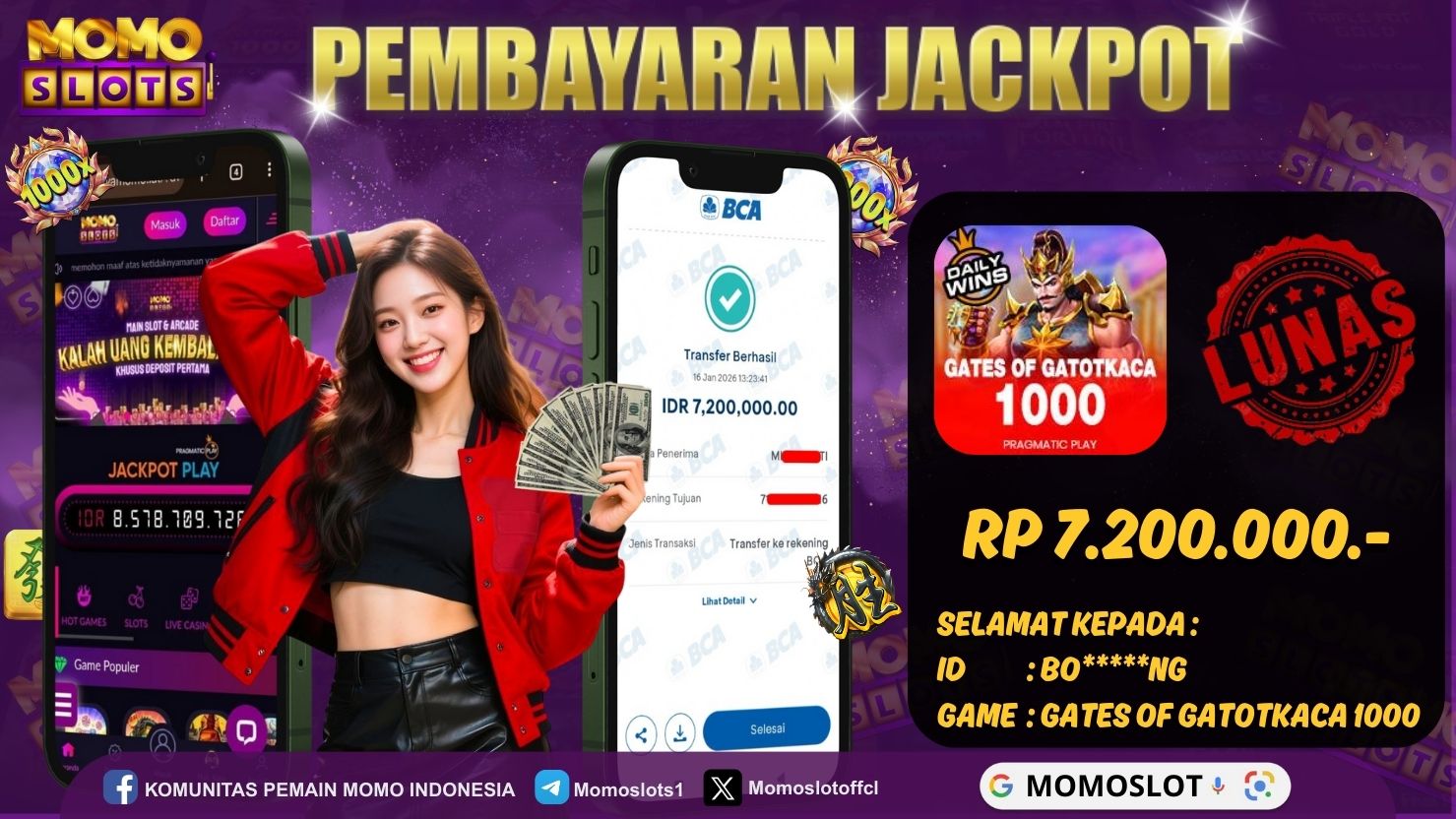 MOMOSLOTS JACKPOT SLOT GATES OF GATOTKACA 1000
